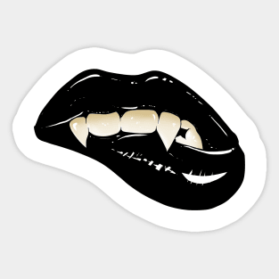 Black Vampire lips Sticker